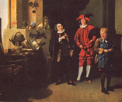 Johann Zoffany David Garrick as Abel Drugger in Jonson's The Alchemist Germany oil painting art